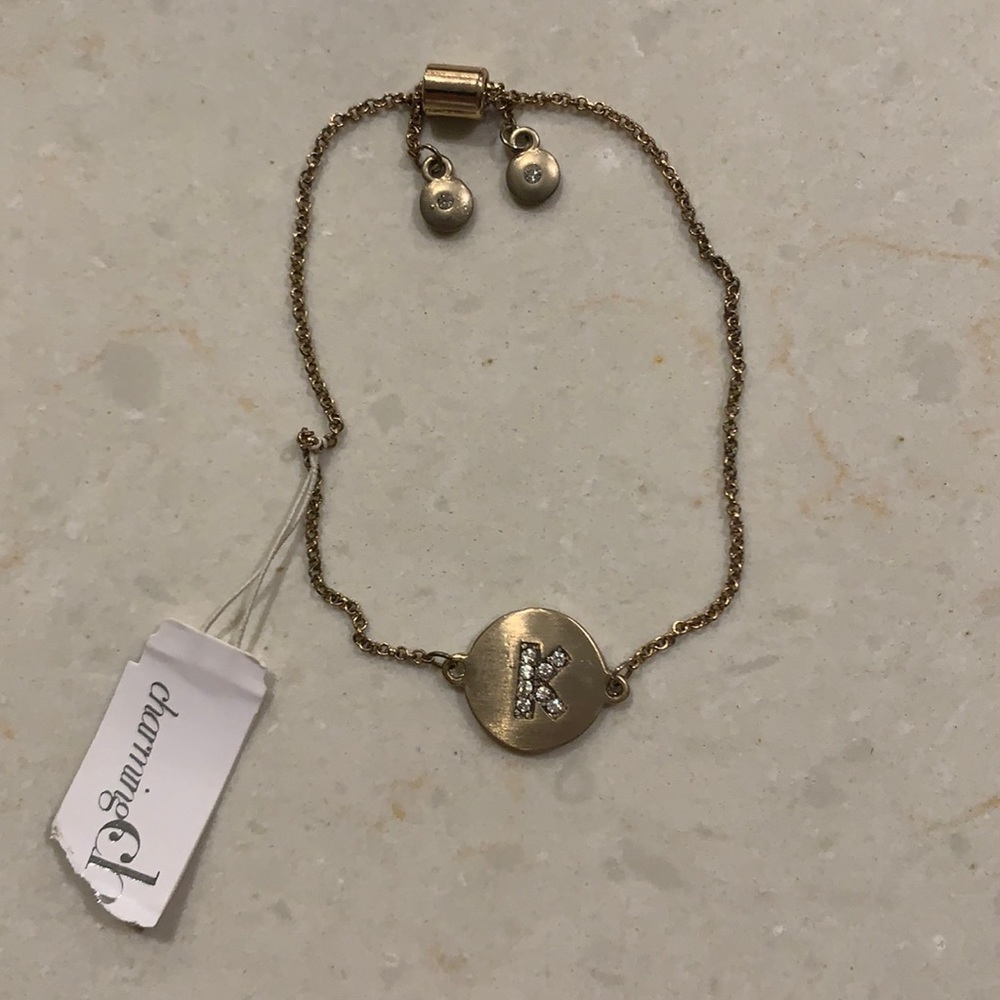 Gold Letter K Bracelet